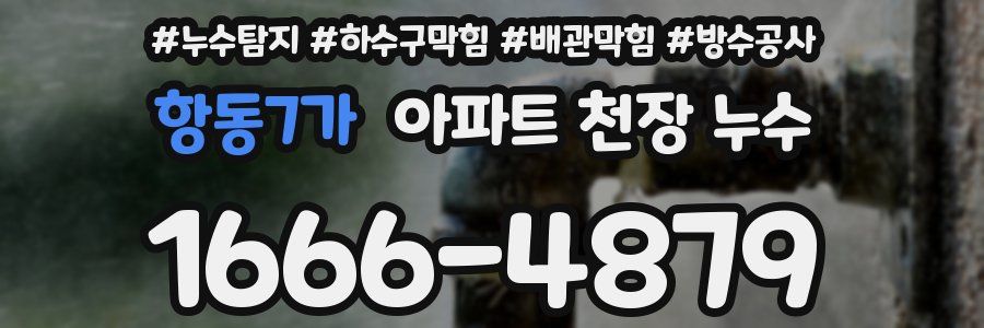 항동7가 아파트 천장 누수