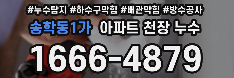 송학동1가 아파트 천장 누수