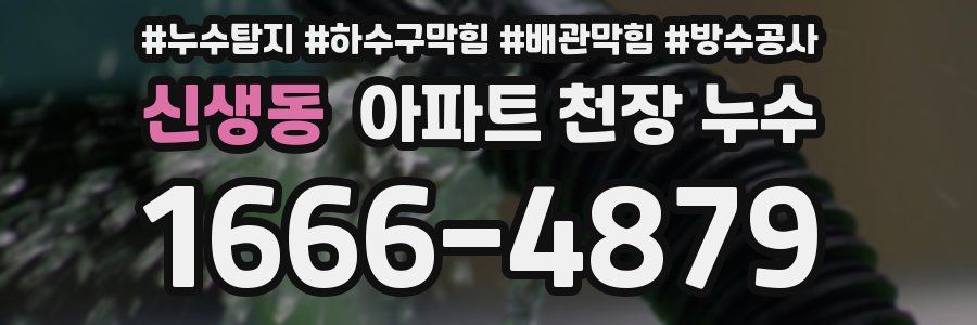 신생동 아파트 천장 누수