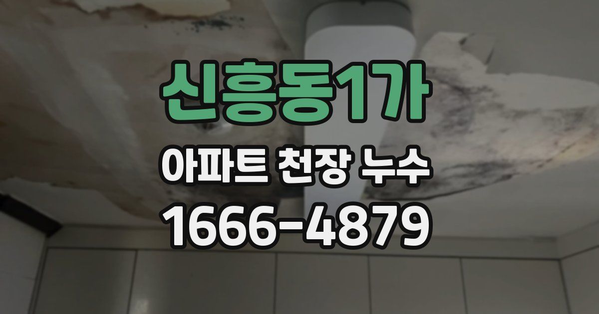 신흥동1가 아파트 천장 누수