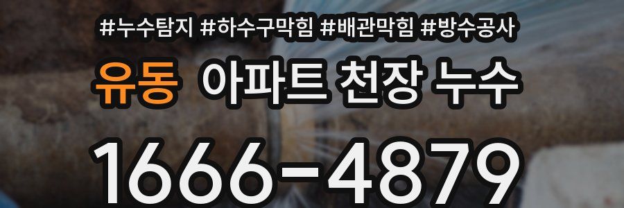 유동 아파트 천장 누수