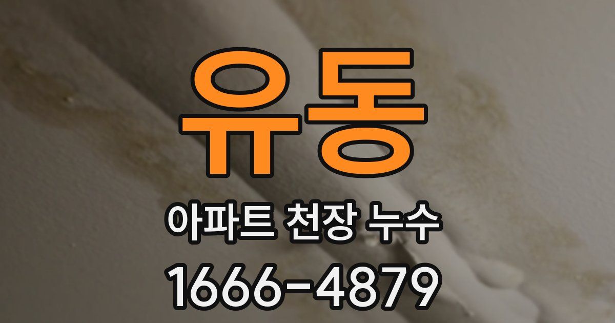 유동 아파트 천장 누수