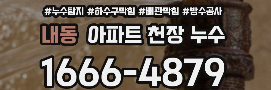 내동 아파트 천장 누수