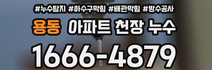 용동 아파트 천장 누수