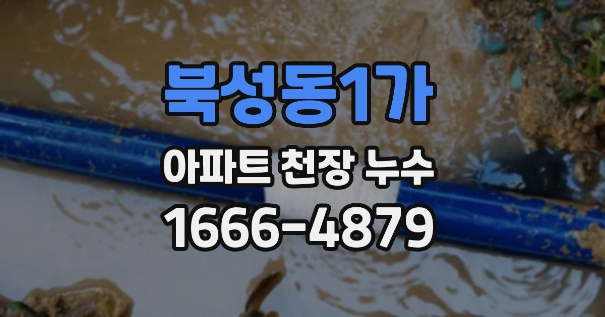북성동1가 아파트 천장 누수