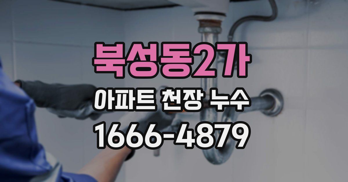 북성동2가 아파트 천장 누수