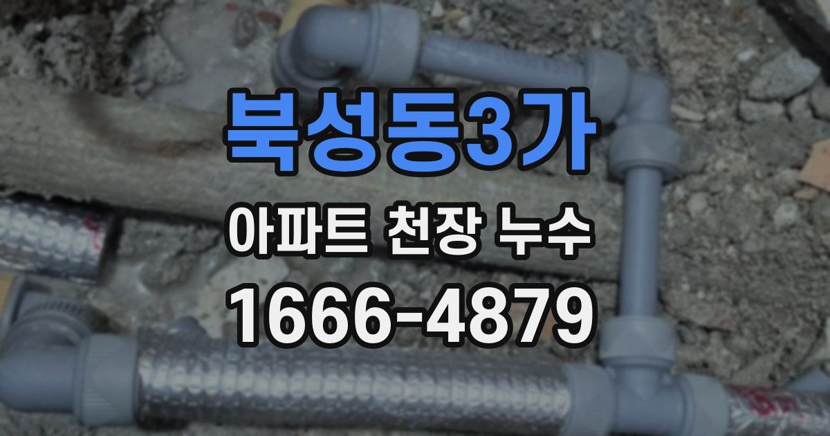 북성동3가 아파트 천장 누수
