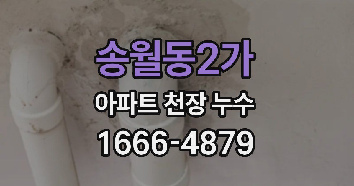 송월동2가 아파트 천장 누수