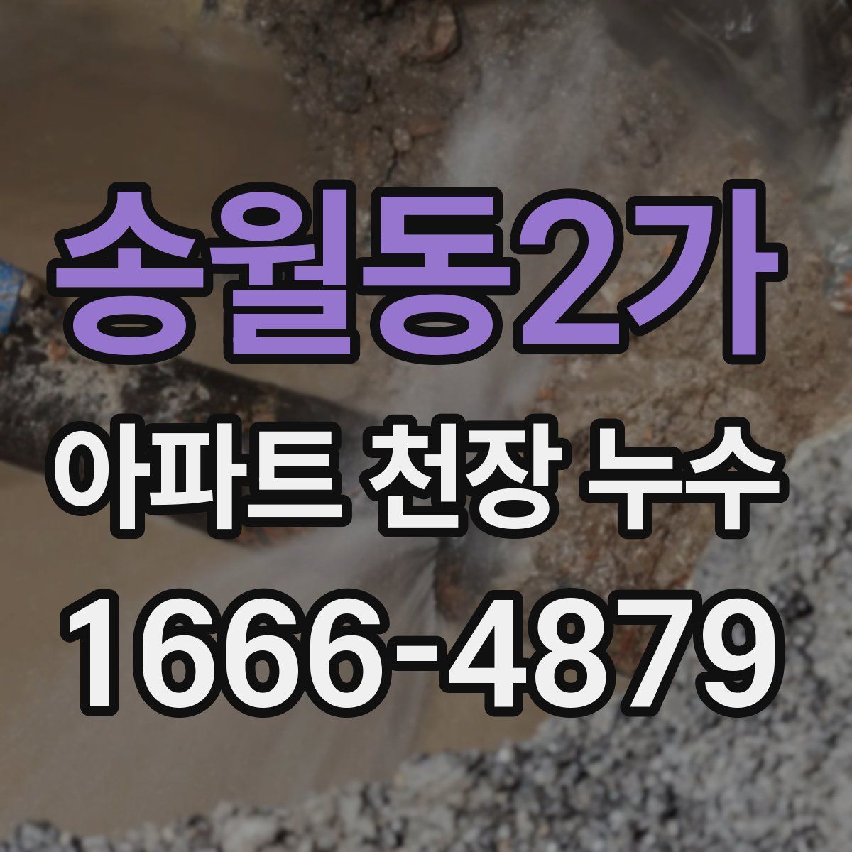 송월동2가 아파트 천장 누수