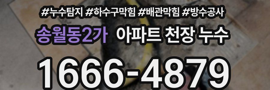 송월동2가 아파트 천장 누수