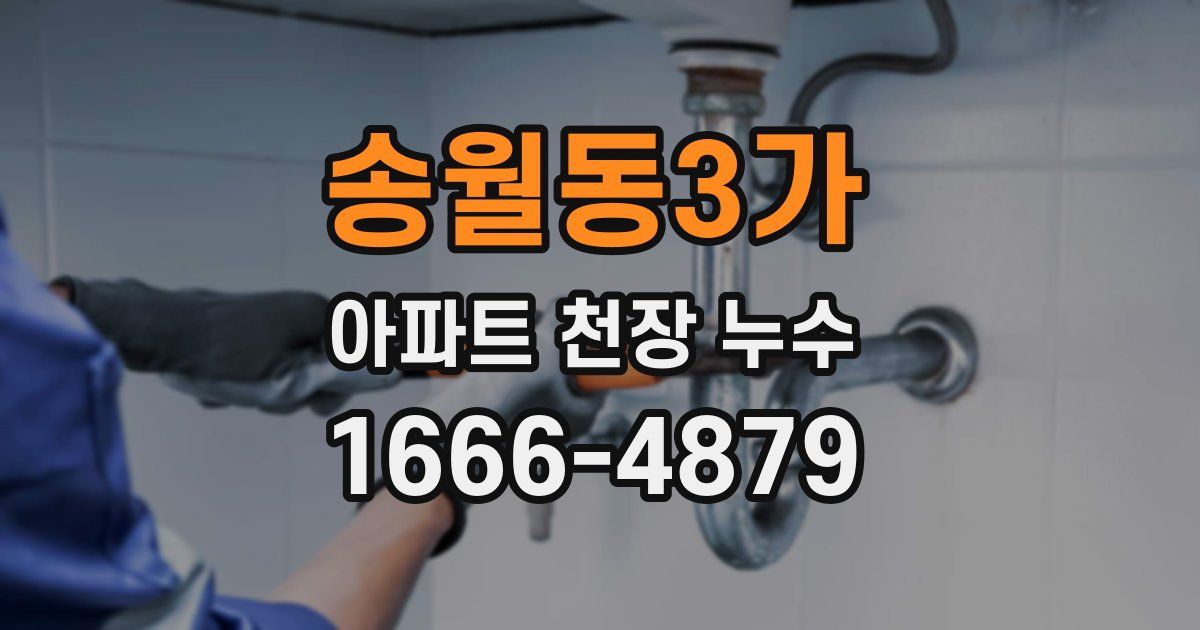 송월동3가 아파트 천장 누수