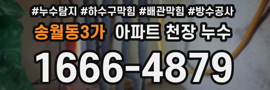 송월동3가 아파트 천장 누수