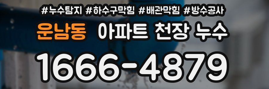 운남동 아파트 천장 누수