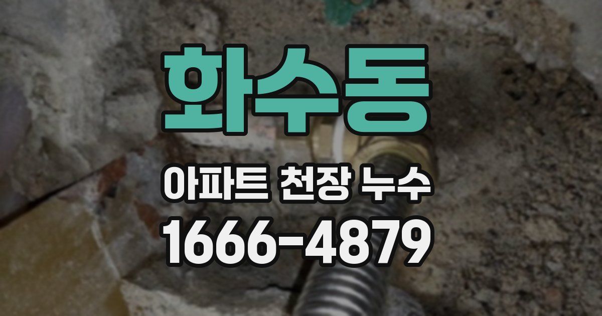 화수동 아파트 천장 누수