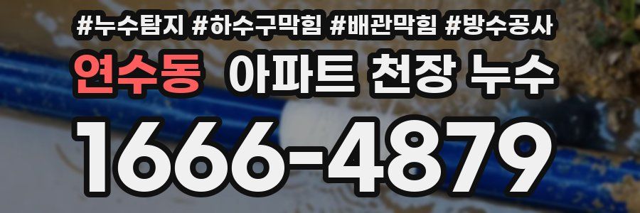 연수동 아파트 천장 누수