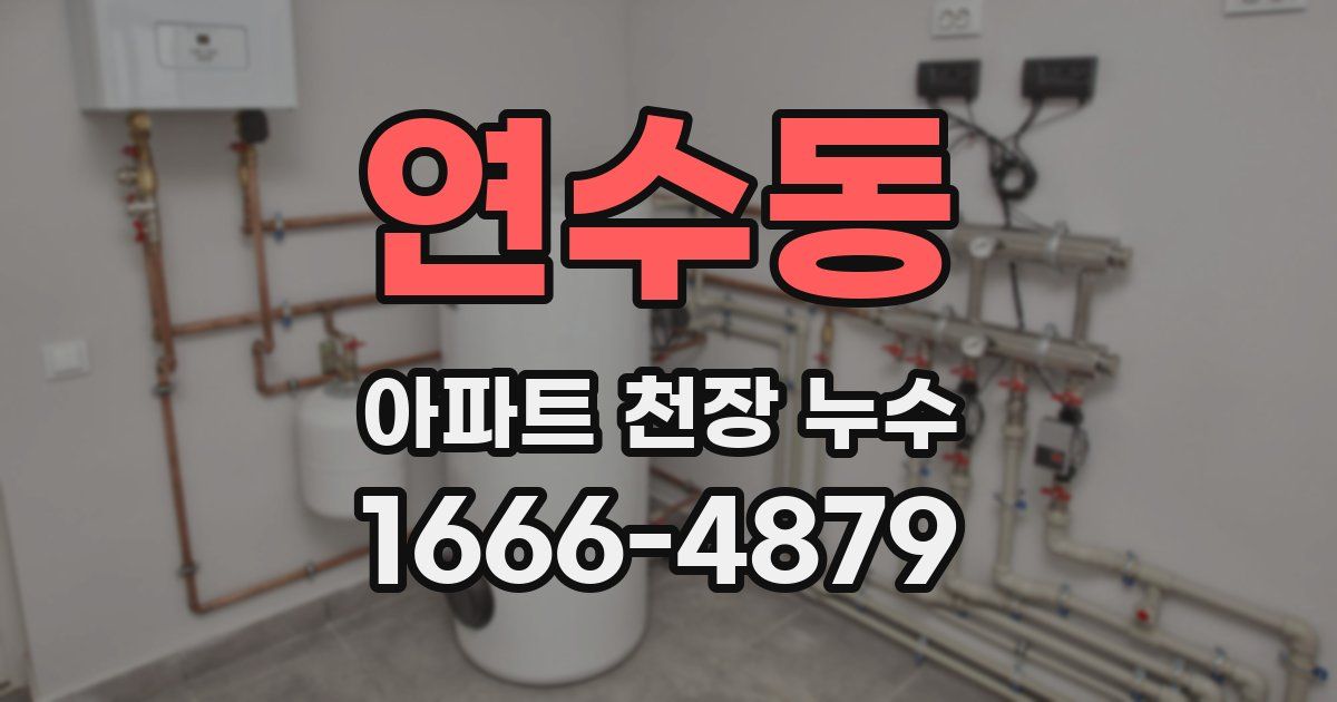 연수동 아파트 천장 누수