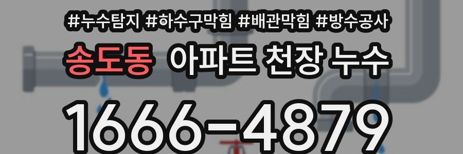송도동 아파트 천장 누수