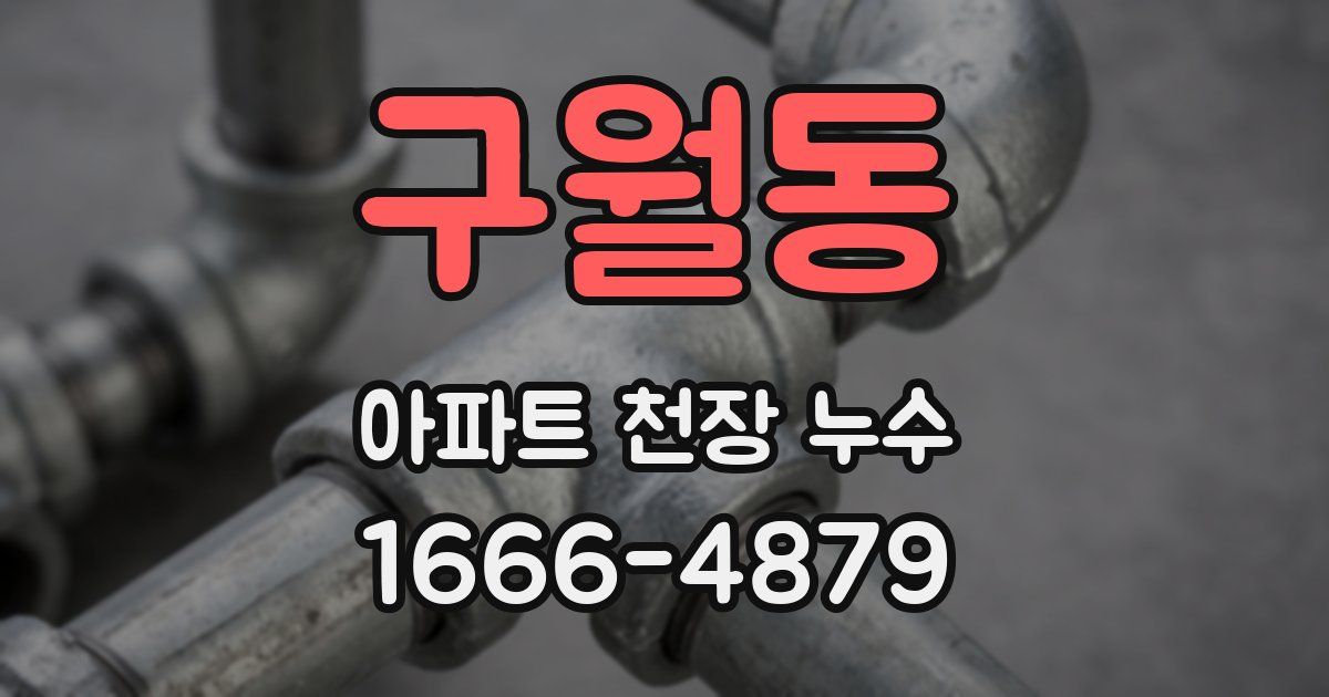 구월동 아파트 천장 누수