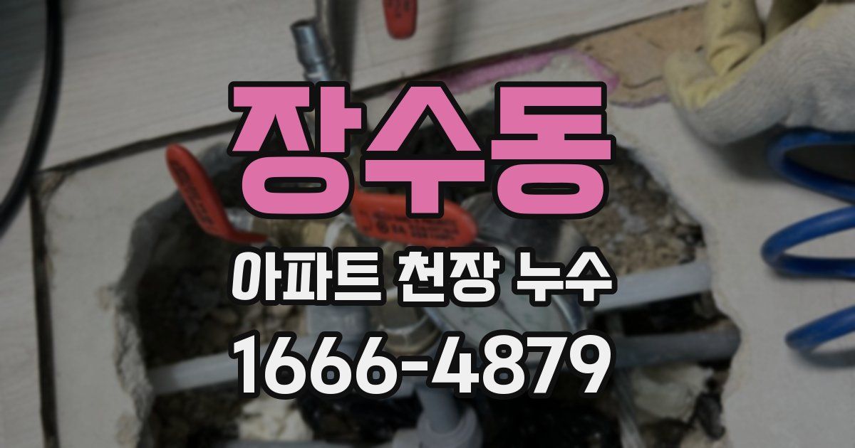 장수동 아파트 천장 누수