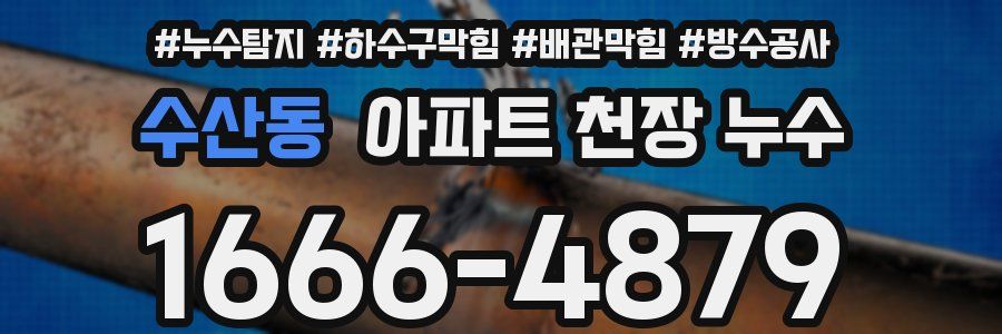 수산동 아파트 천장 누수