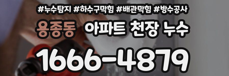 용종동 아파트 천장 누수