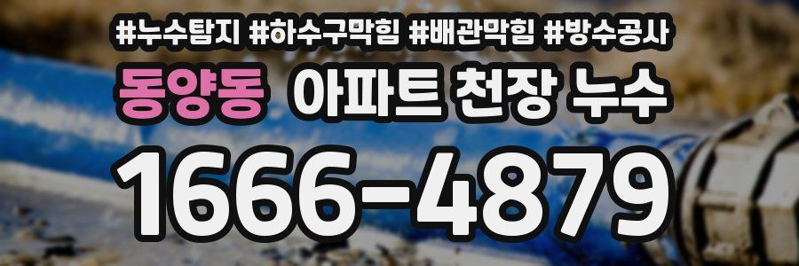 동양동 아파트 천장 누수