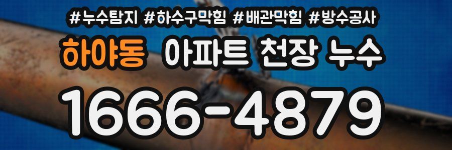 하야동 아파트 천장 누수