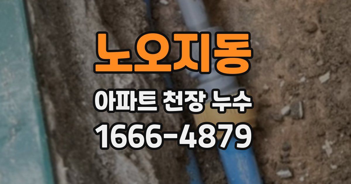 노오지동 아파트 천장 누수