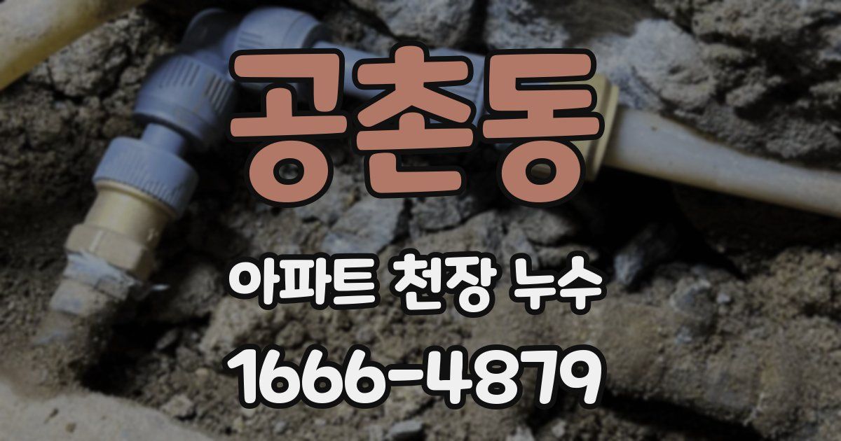 공촌동 아파트 천장 누수