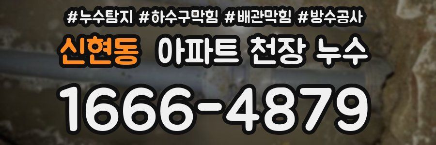 신현동 아파트 천장 누수