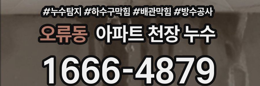 오류동 아파트 천장 누수