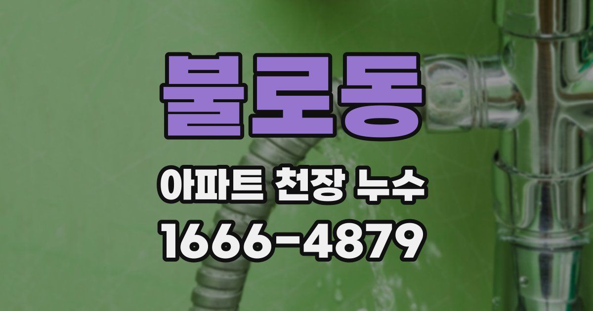 불로동 아파트 천장 누수