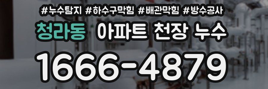 청라동 아파트 천장 누수