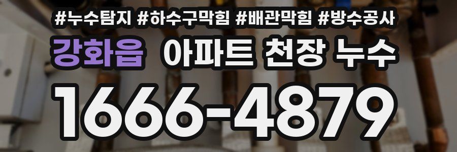 강화읍 아파트 천장 누수