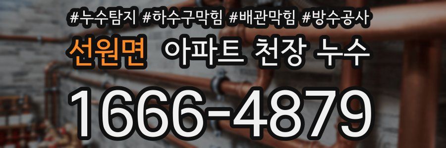 선원면 아파트 천장 누수
