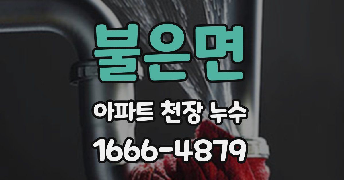 불은면 아파트 천장 누수