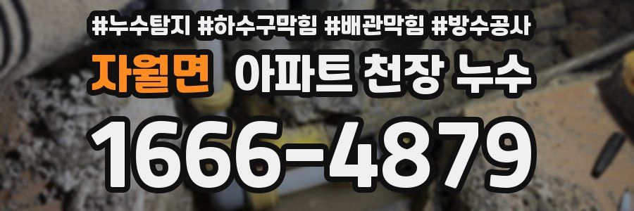 자월면 아파트 천장 누수