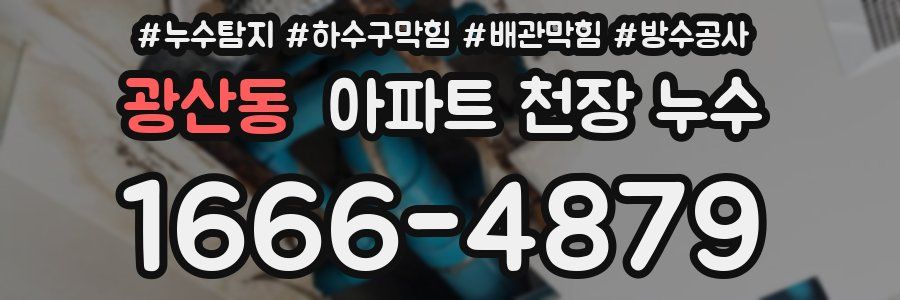 광산동 아파트 천장 누수