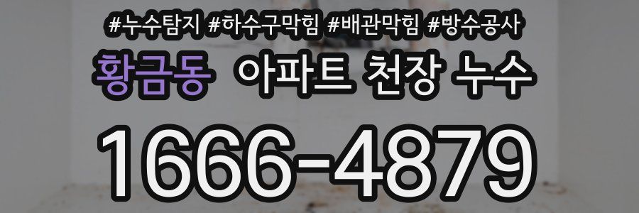 황금동 아파트 천장 누수