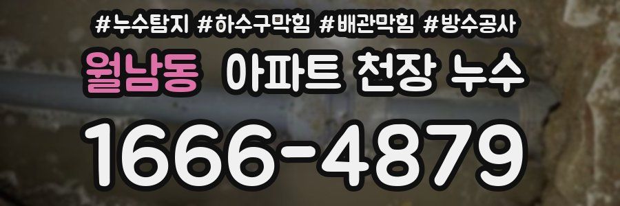 월남동 아파트 천장 누수