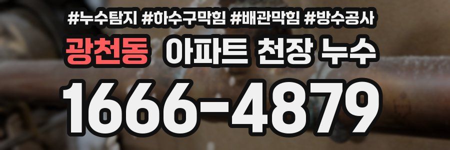 광천동 아파트 천장 누수