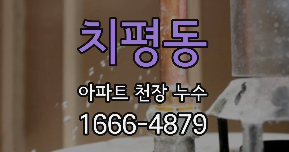 치평동 아파트 천장 누수