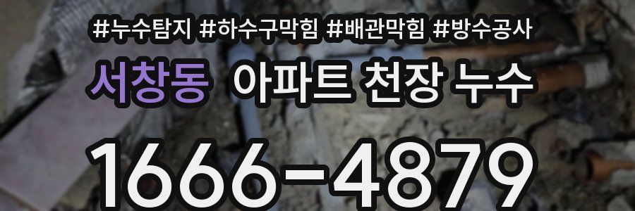 서창동 아파트 천장 누수