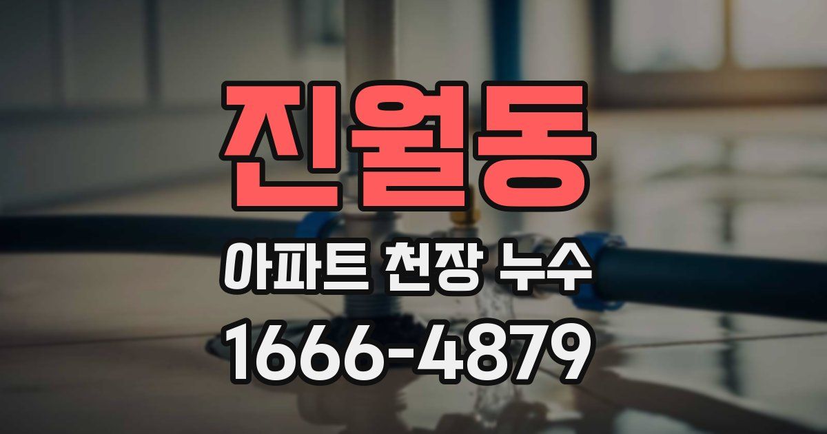진월동 아파트 천장 누수