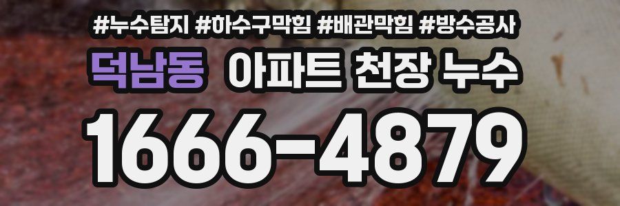 덕남동 아파트 천장 누수