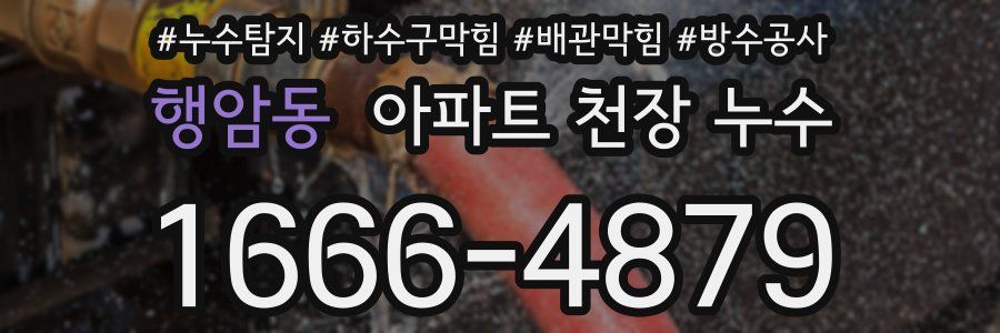행암동 아파트 천장 누수