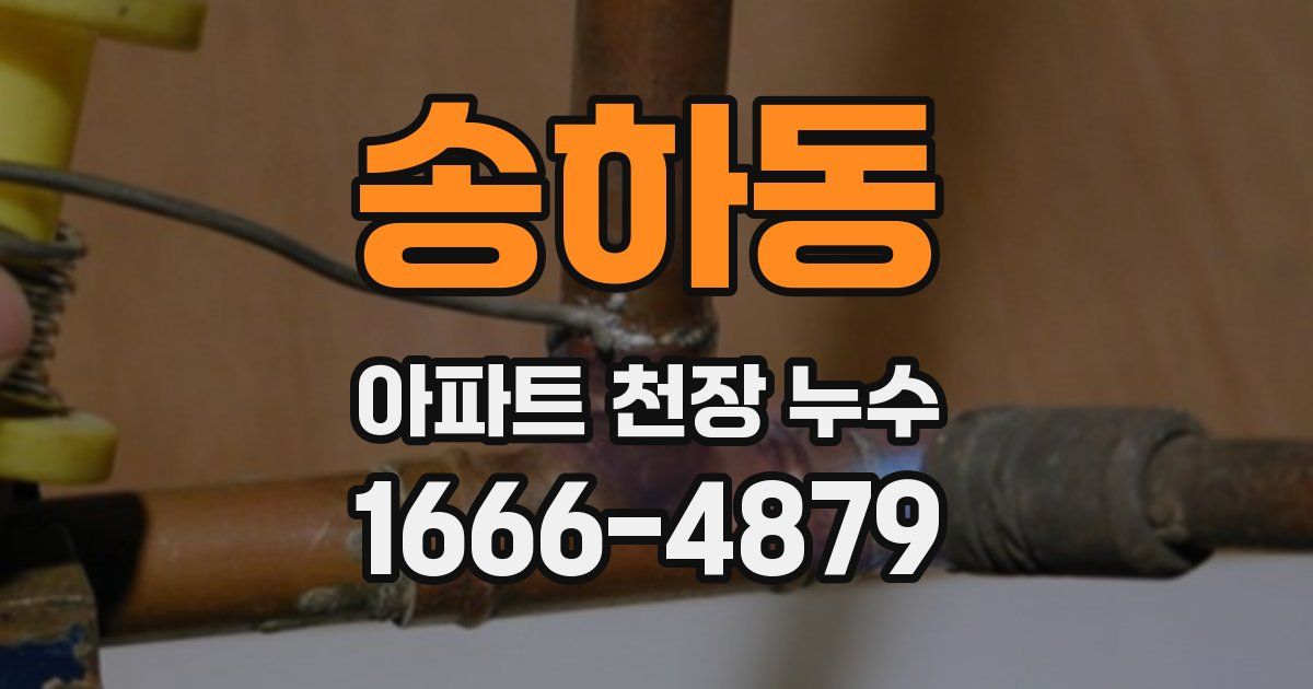 송하동 아파트 천장 누수