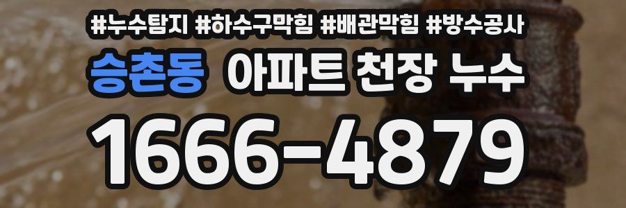 승촌동 아파트 천장 누수