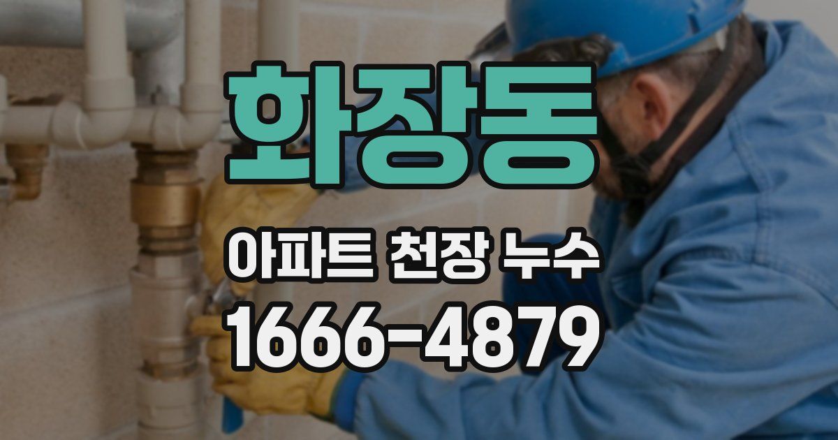화장동 아파트 천장 누수