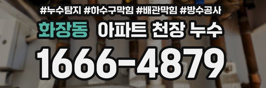 화장동 아파트 천장 누수